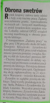 Gazeta Wyborczas 13.II.1999