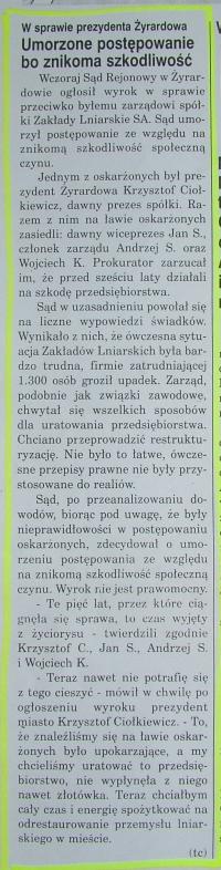 Dziennik  Łódzki 14.VI.2000