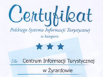 Trzy gwiazdki dla żyrardowskiego Centrum Informacji Turystycznej