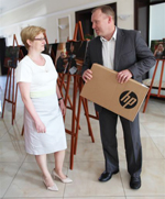 Laptop powędrował w ręce Pani Edyty