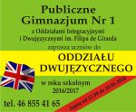 Jedynka „na językach”