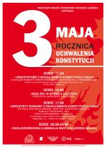 Zapraszamy do udziału w obchodach Święta Konstytucji 3 Maja