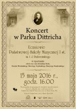 Zapraszamy na koncert w Parku Dittricha
