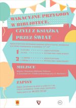 Wakacyjne przygody w bibliotece, czyli z książką przez świat