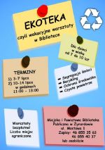 EKOTEKA – wakacyjne warsztaty w bibliotece
