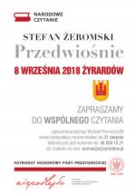 Narodowe Czytanie 2018 – zapraszamy do wspólnej lektury!